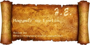 Hagymásy Evelin névjegykártya